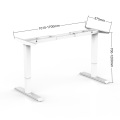 commercial furniture modern high quality customized sit to stand desk two legs adjustable height desk